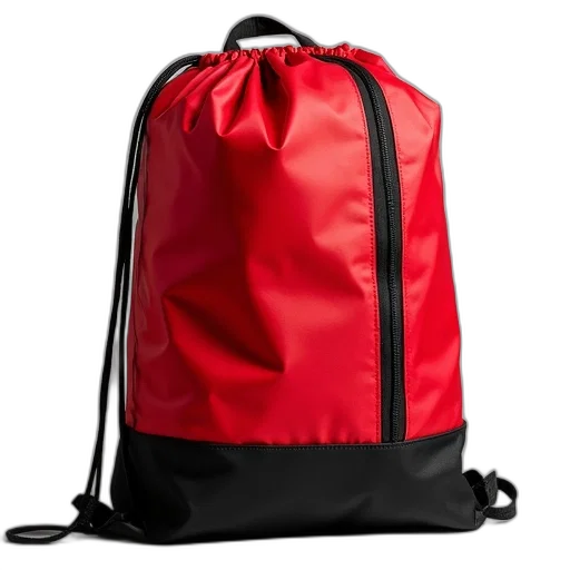 jacket, 3d render, red, black transparent PNG cut-out