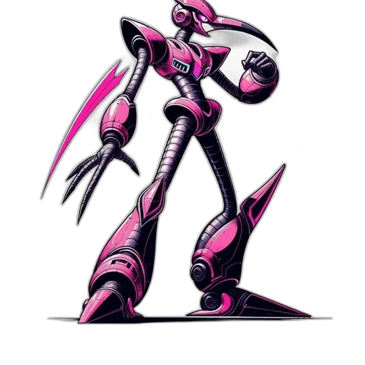 robot, weapon, creature, staff transparent PNG cut-out