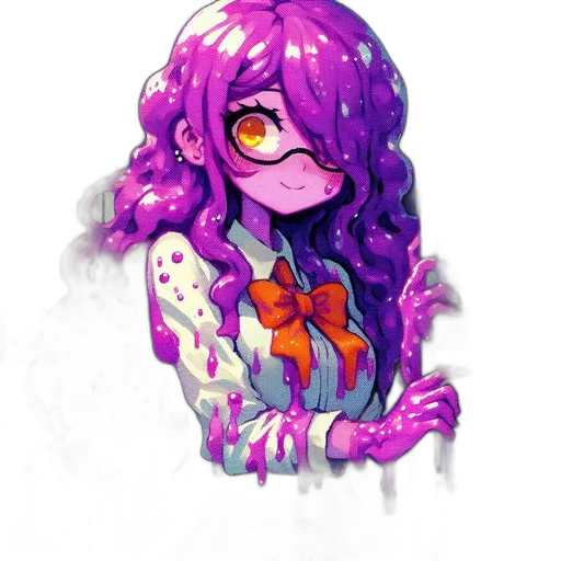 creature, mask, staff, hair transparent PNG cut-out