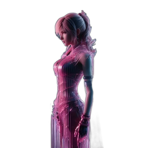 dress, robot, concept art, cyberpunk transparent PNG cut-out
