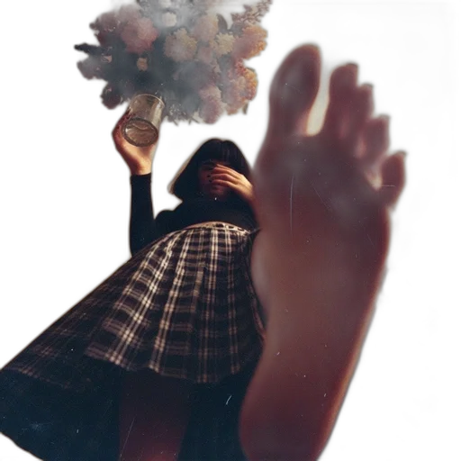 dress, shoes, mask, umbrella transparent PNG cut-out