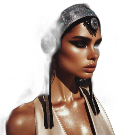 jewelry, hat, face, mask transparent PNG cut-out