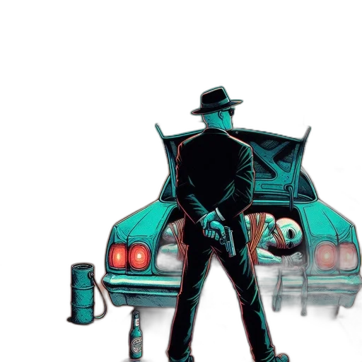 car, robot, jacket, concept art transparent PNG cut-out