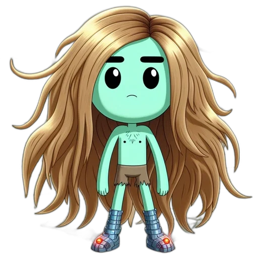 hair, mask, creature, cartoon transparent PNG cut-out