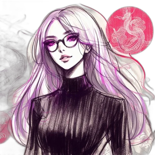 hair, anime, fantasy art, concept art transparent PNG cut-out