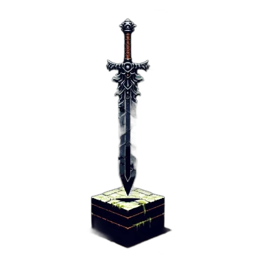sword, weapon, staff, crown transparent PNG cut-out