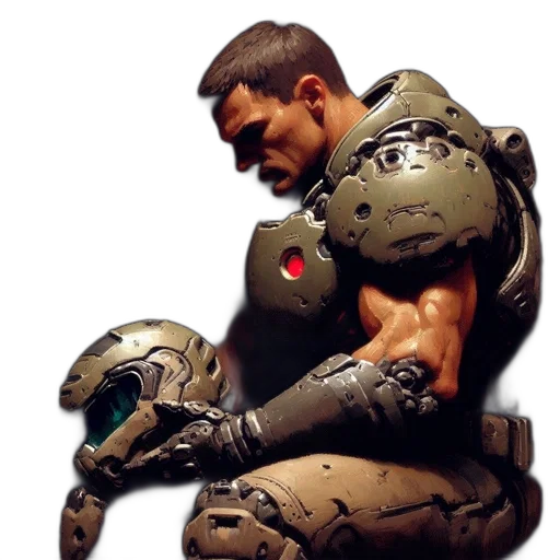 robot, weapon, face, mask transparent PNG cut-out