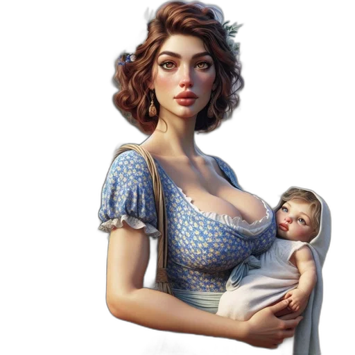 dress, concept art, photorealistic, fantasy art transparent PNG cut-out