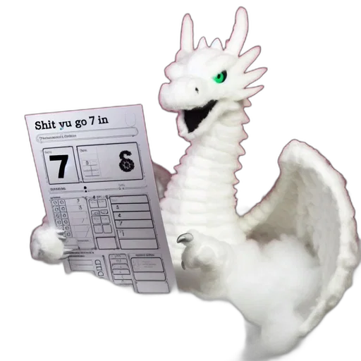 dragon, creature, animal, staff transparent PNG cut-out