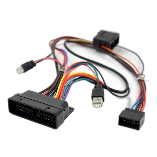 3d render, wiring, harness, kit transparent PNG cut-out