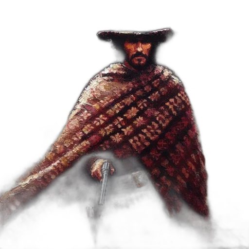 sword, weapon, jacket, hat transparent PNG cut-out