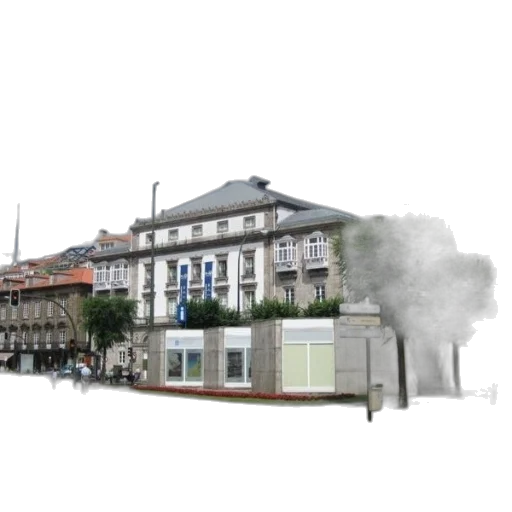 building, photorealistic, 3d render, concept art transparent PNG cut-out