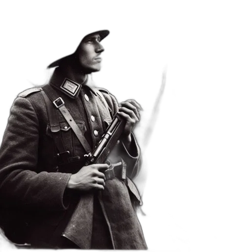 hat, staff, jacket, weapon transparent PNG cut-out
