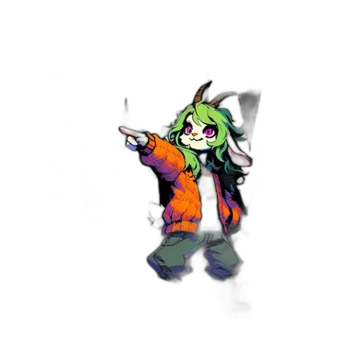 staff, weapon, jacket, creature transparent PNG cut-out