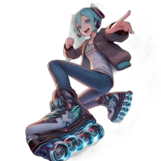 shoes, robot, jacket, weapon transparent PNG cut-out