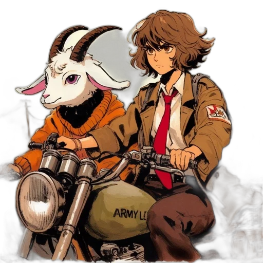 animal, jacket, weapon, anime transparent PNG cut-out