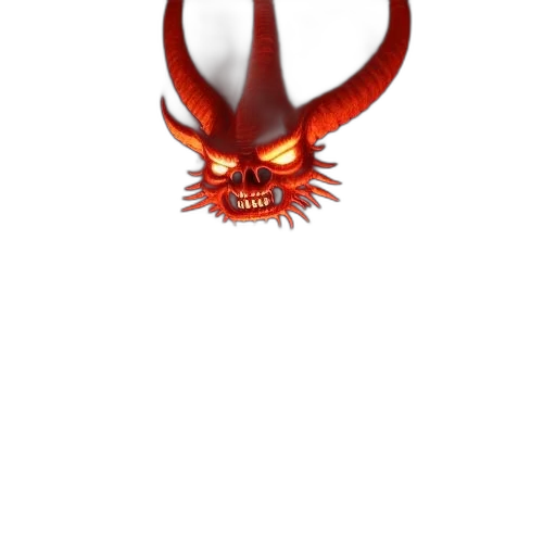 creature, mask, staff, dragon transparent PNG cut-out