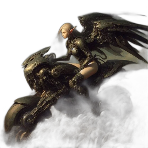 dragon, weapon, sword, fantasy art transparent PNG cut-out