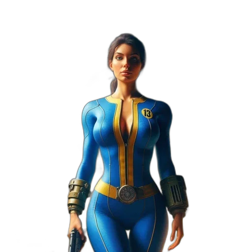 jacket, dress, staff, concept art transparent PNG cut-out