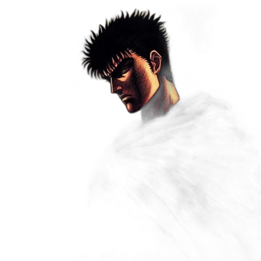face, staff, concept art, photorealistic transparent PNG cut-out