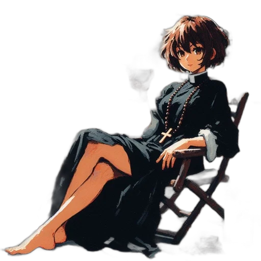 dress, staff, umbrella, furniture transparent PNG cut-out