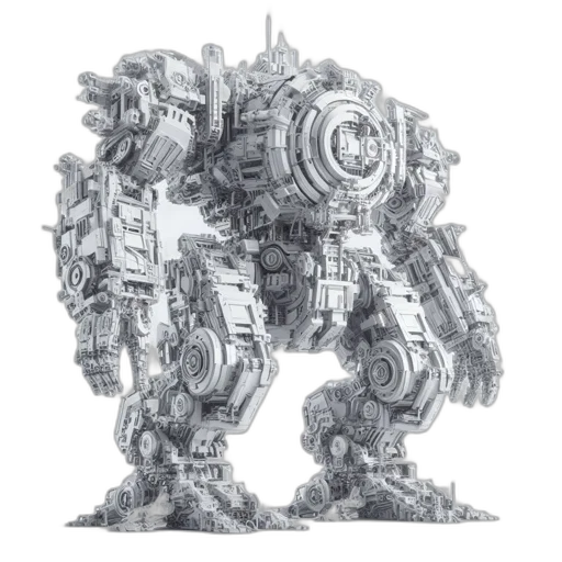 robot, weapon, creature, concept art transparent PNG cut-out