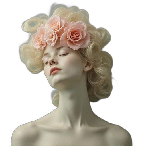 crown, hat, flower, mask transparent PNG cut-out