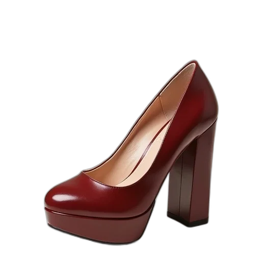 shoes, 3d render, photorealistic, red transparent PNG cut-out