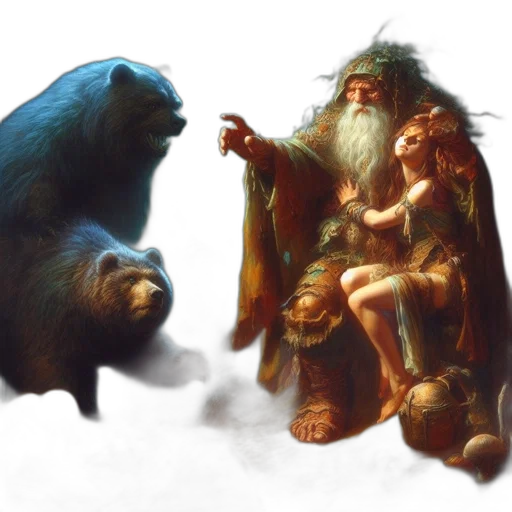 concept art, fantasy art, photorealistic, 3d render transparent PNG cut-out