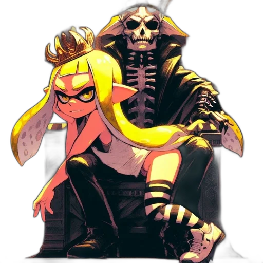 crown, mask, staff, jacket transparent PNG cut-out