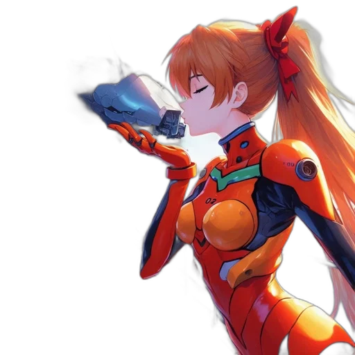robot, weapon, sword, staff transparent PNG cut-out