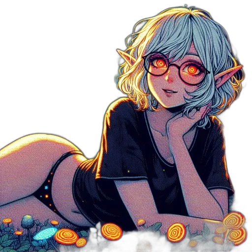 jewelry, anime, cartoon, comic book art transparent PNG cut-out