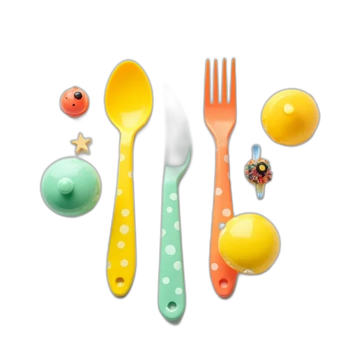 food, jewelry, 3d render, colorful transparent PNG cut-out