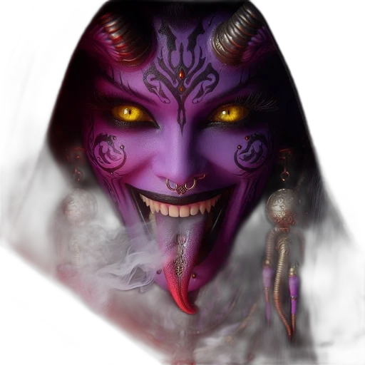 mask, face, staff, creature transparent PNG cut-out