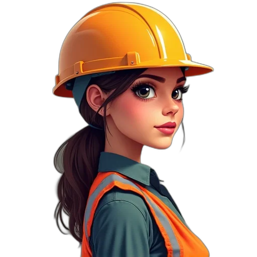 staff, face, hat, robot transparent PNG cut-out