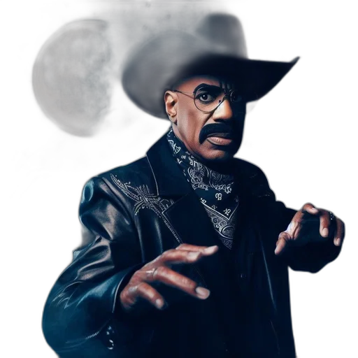jacket, hat, staff, face transparent PNG cut-out