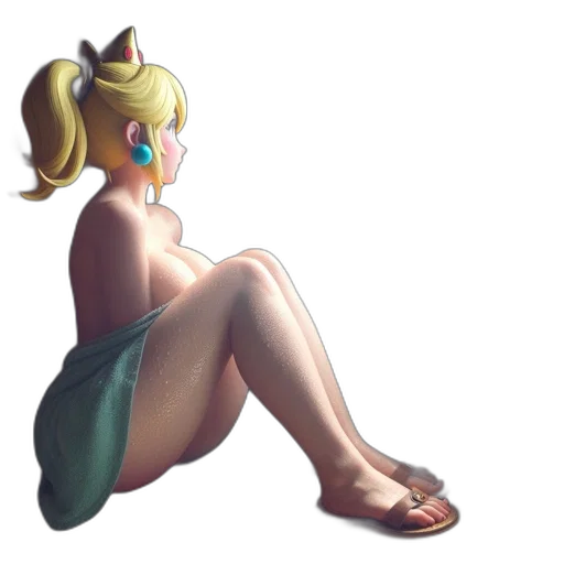 dress, crown, jewelry, staff transparent PNG cut-out