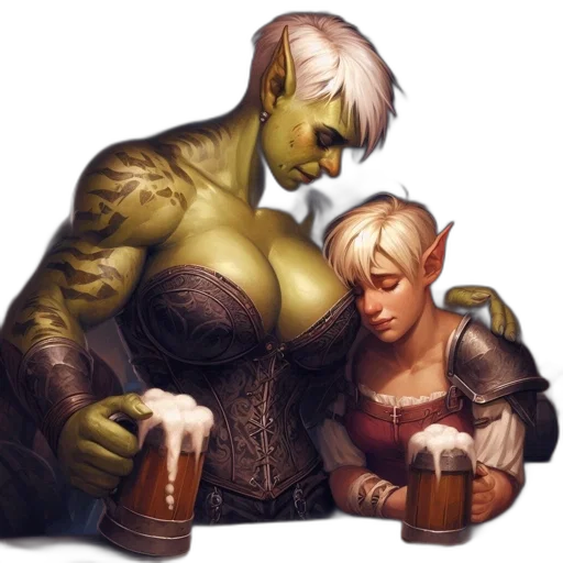 fantasy art, concept art, comic book art, pixel art transparent PNG cut-out