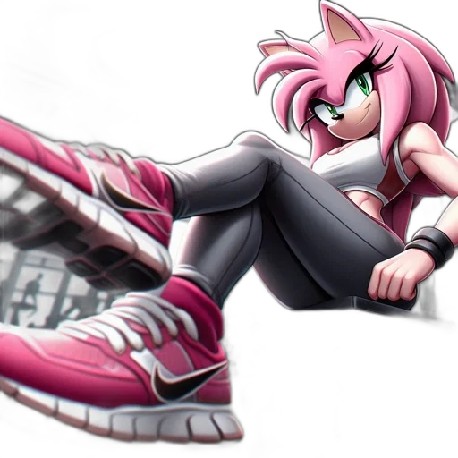 shoes, concept art, cartoon, 3d render transparent PNG cut-out