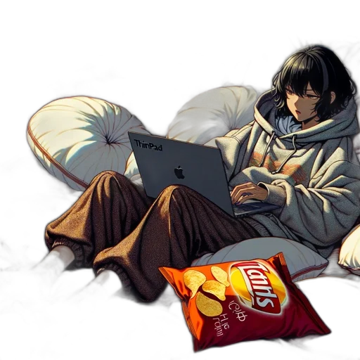 food, jacket, cyberpunk, comic book art transparent PNG cut-out