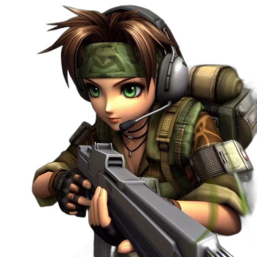 weapon, face, staff, 3d render transparent PNG cut-out