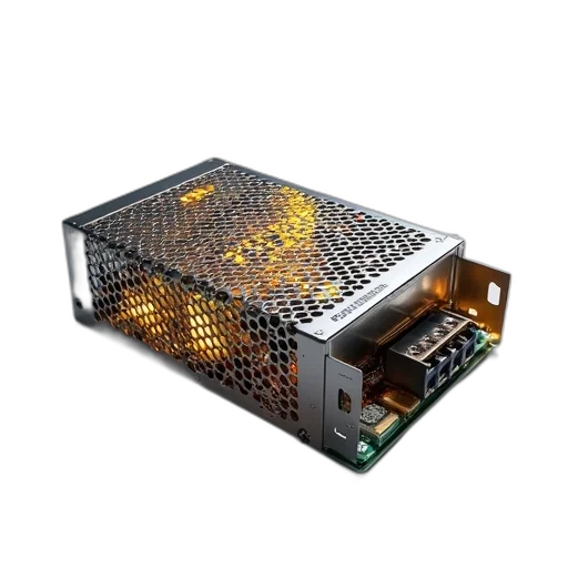 3d render, cyberpunk, mean, 120w transparent PNG cut-out