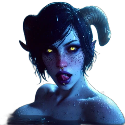 creature, face, mask, staff transparent PNG cut-out