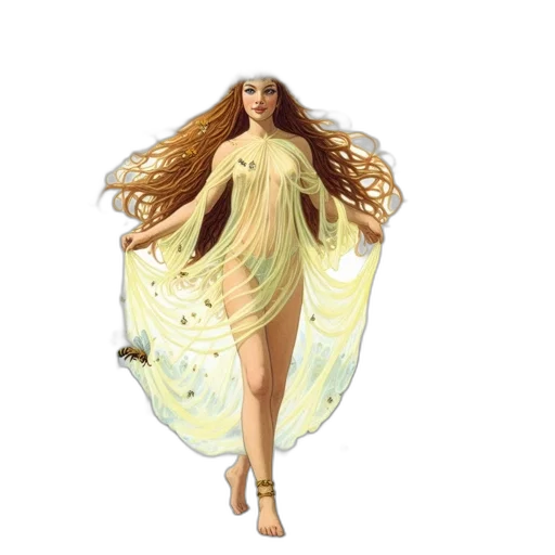 dress, fantasy art, concept art, 3d render transparent PNG cut-out