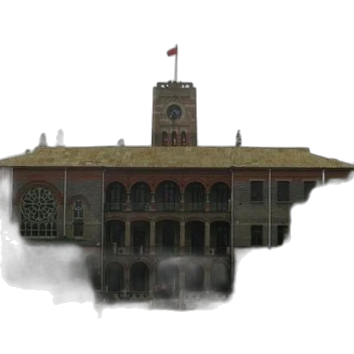 building, staff, crown, face transparent PNG cut-out