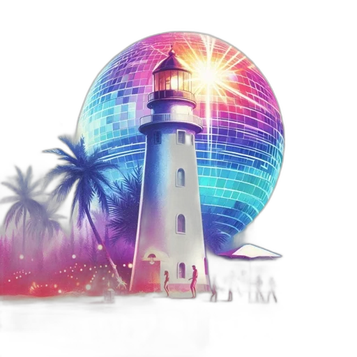 umbrella, 3d render, concept art, vaporwave transparent PNG cut-out