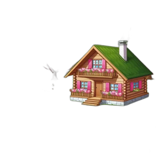 furniture, building, 3d render, pixel art transparent PNG cut-out