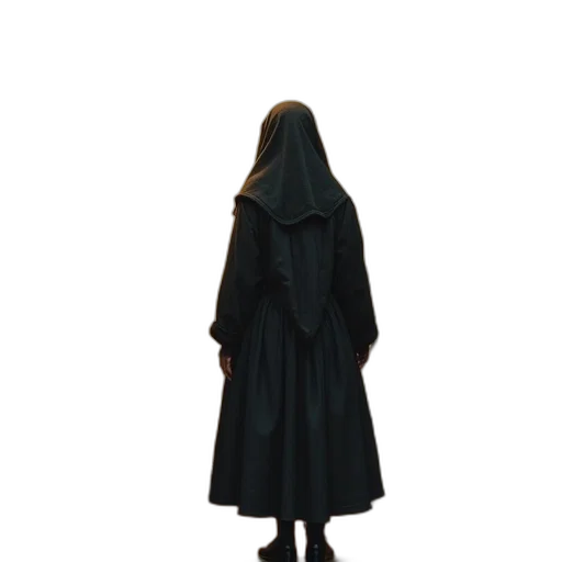 dress, jacket, staff, mask transparent PNG cut-out