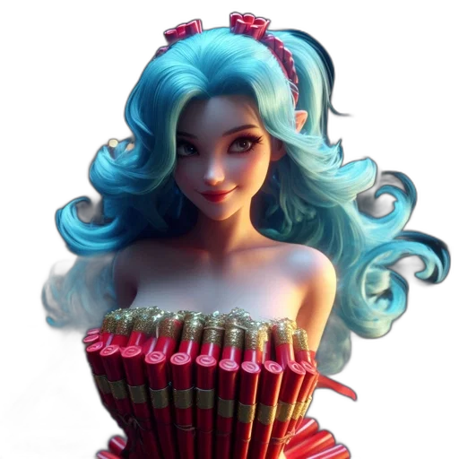 dress, 3d render, concept art, fantasy art transparent PNG cut-out