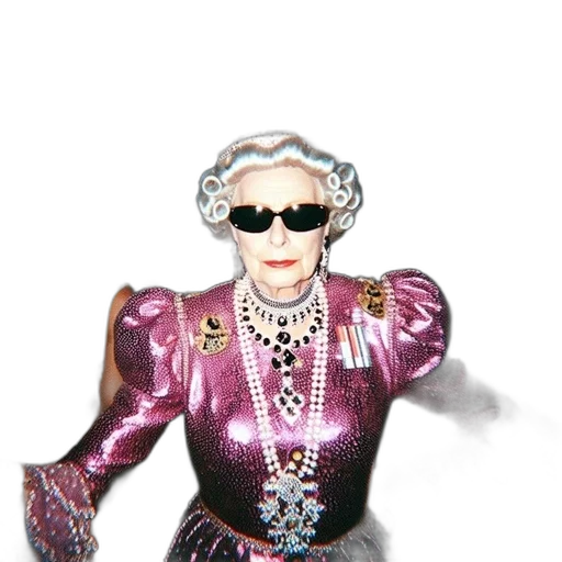 jewelry, crown, jacket, staff transparent PNG cut-out